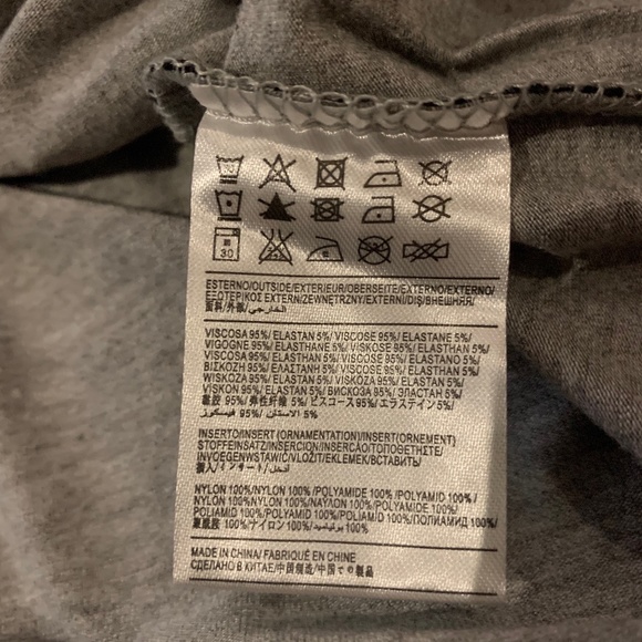 Grey Tshirt with Black Lace, Silvian Heach, Small - Picture 6 of 6